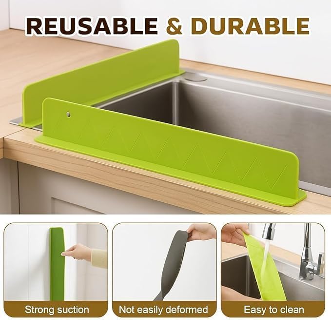 🧼 ZELO RAFT™ FlexiSink Guard™ Kitchen Splash Protector 💦✨
