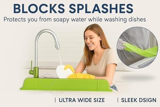🧼 ZELO RAFT™ FlexiSink Guard™ Kitchen Splash Protector 💦✨