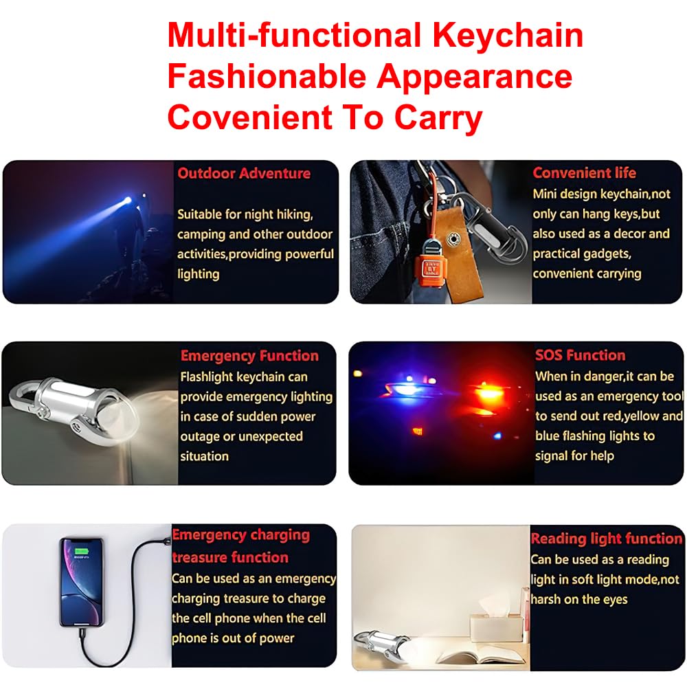 🔦 GlowClip™ Mini Keychain Flashlight