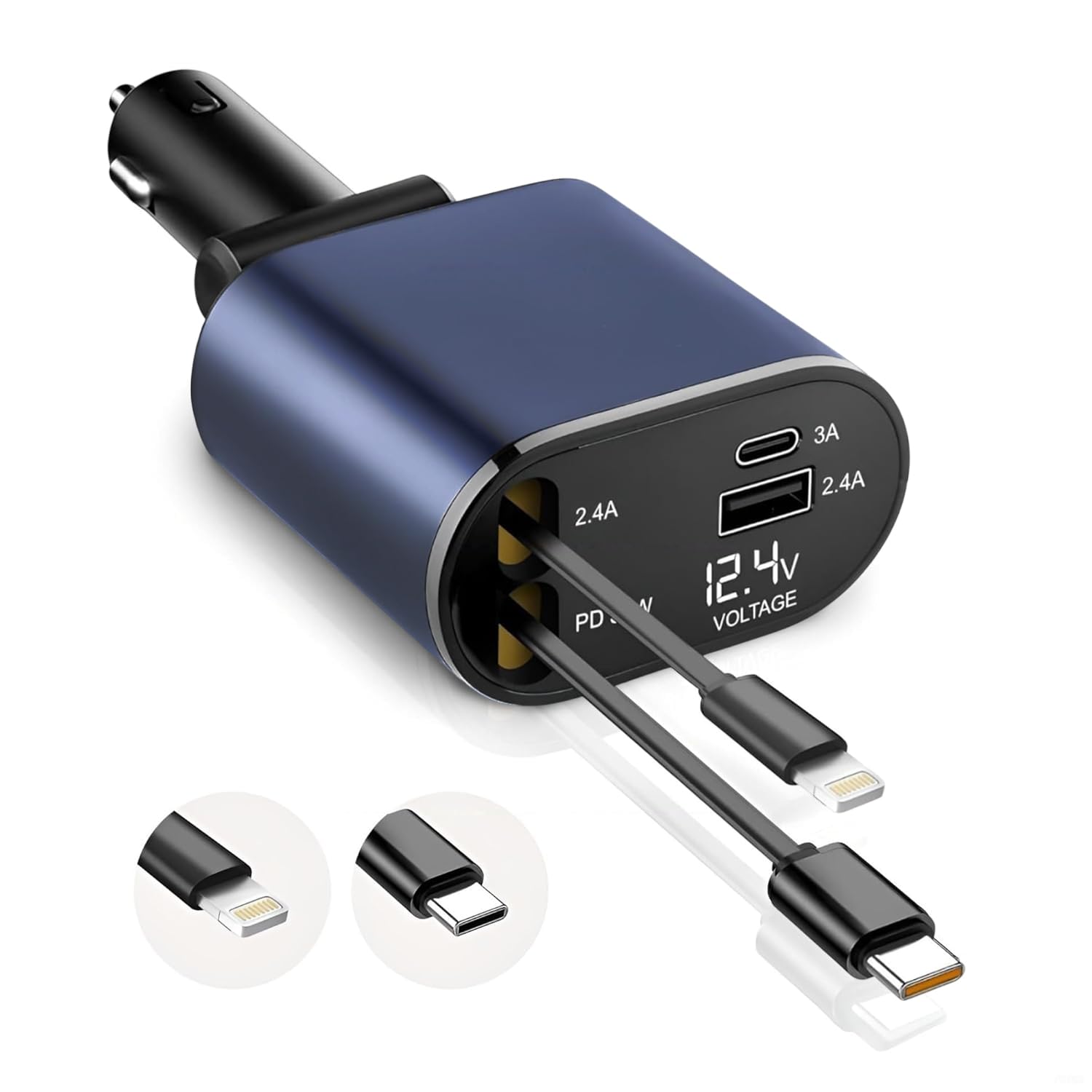 🚗 DriveCharge Pro™ 4-in-1 Fast Car Charger