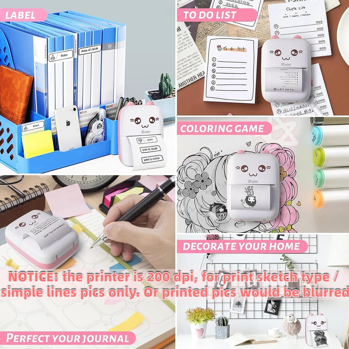🐱ZELO RAFT™ MiniPrint Cat Thermal Printer