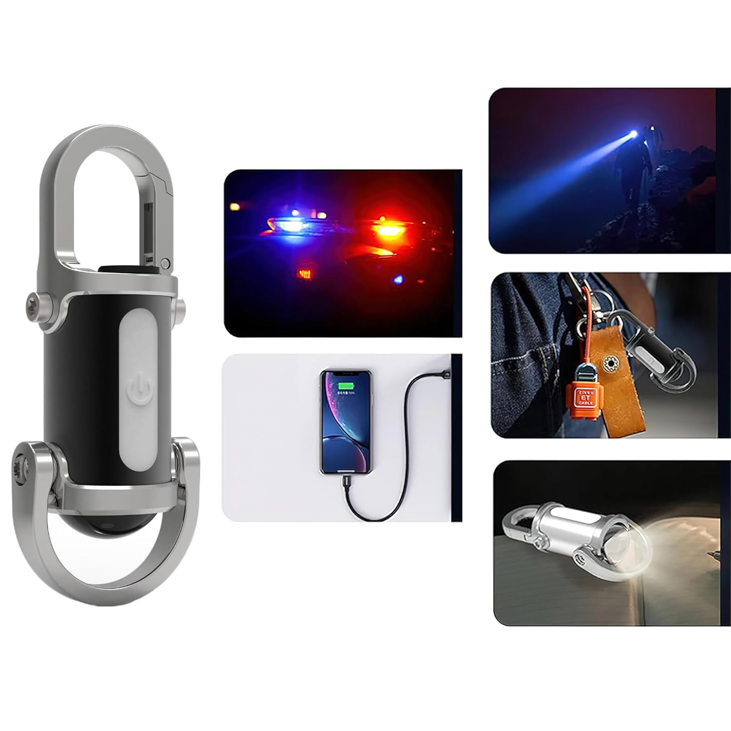 🔦 GlowClip™ Mini Keychain Flashlight