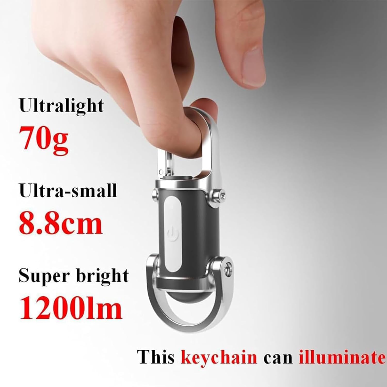🔦 GlowClip™ Mini Keychain Flashlight