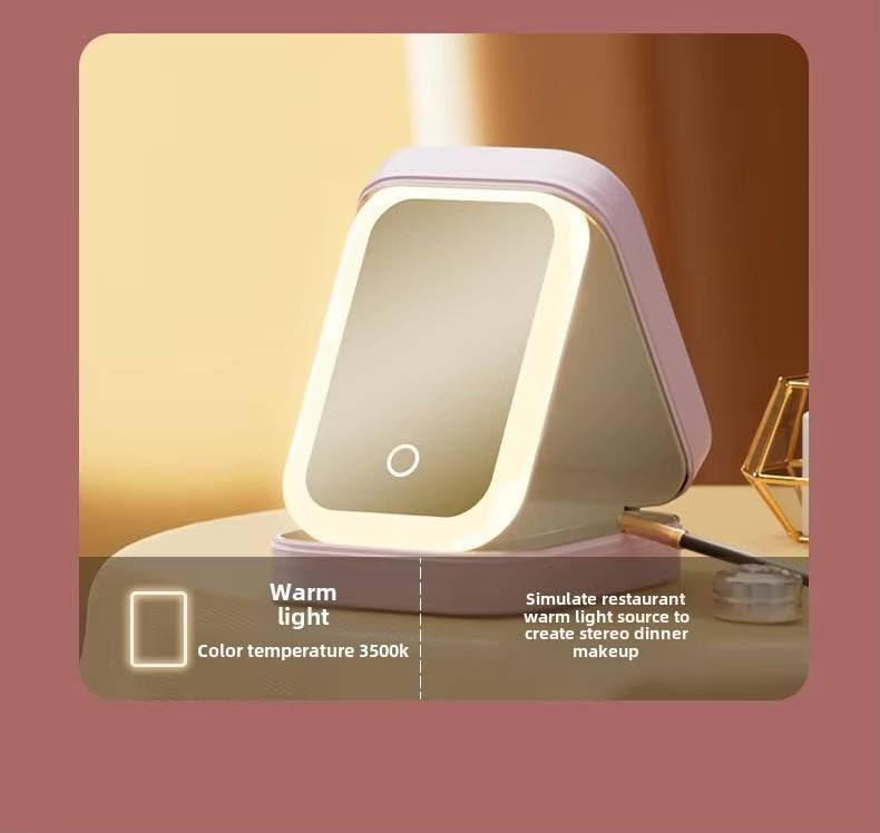 💡 LED Makeup Mirror Storage Box