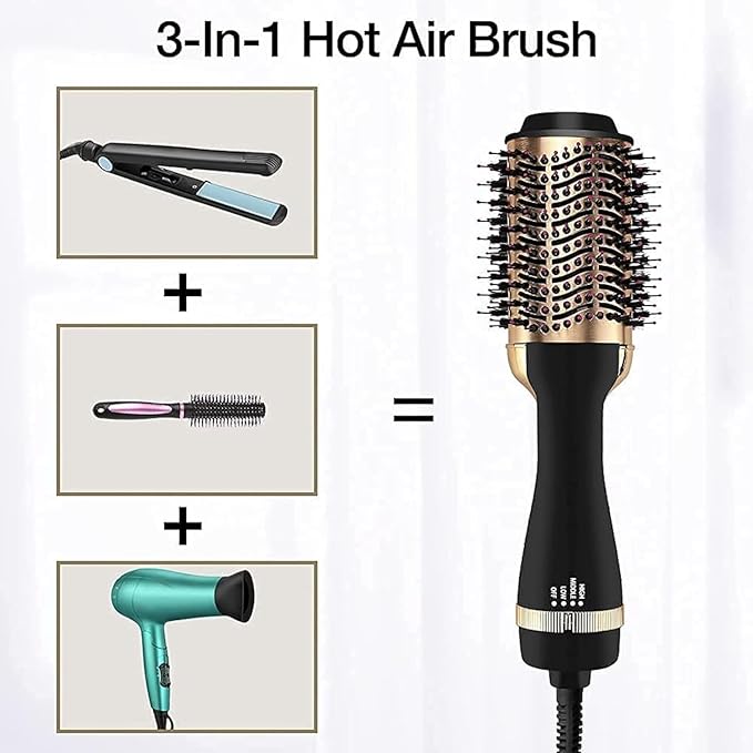 💇‍♀️ ZELO RAFT™ AirStyle Pro™ Supreme 3-in-1 Hot Air Brush 🔥✨