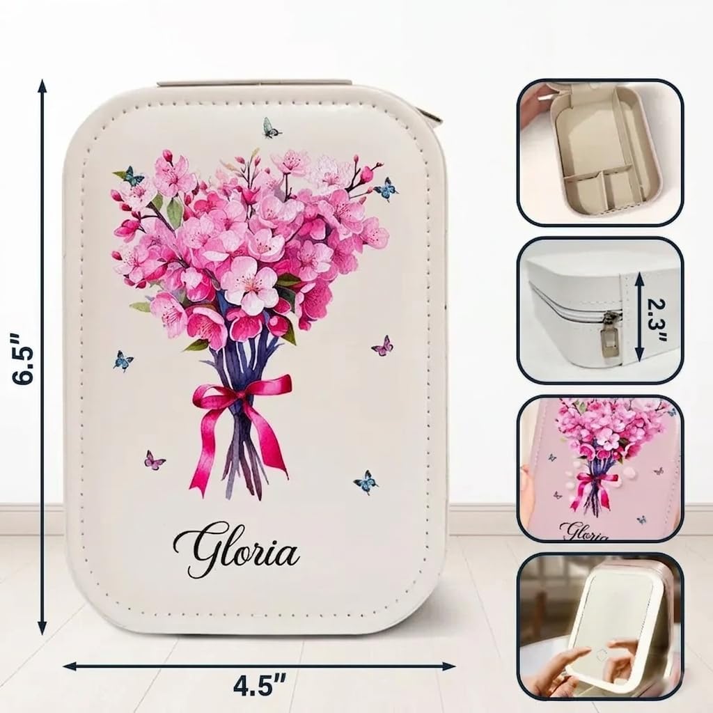 💡 LED Makeup Mirror Storage Box