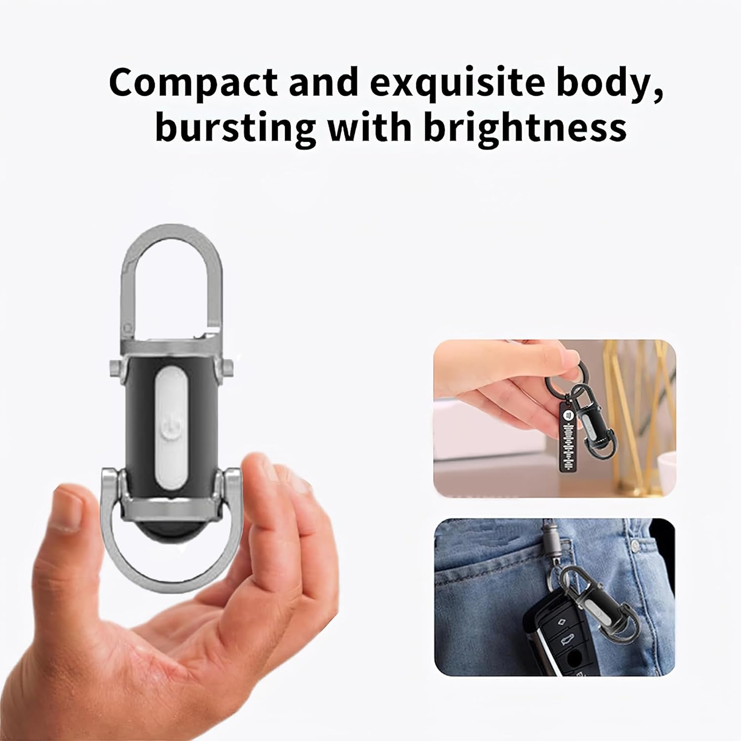 🔦  GlowClip™ Mini Keychain Flashlight