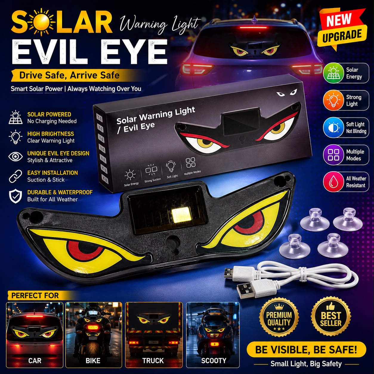 👁️☀️Solar Evil Eye™ Warning Light